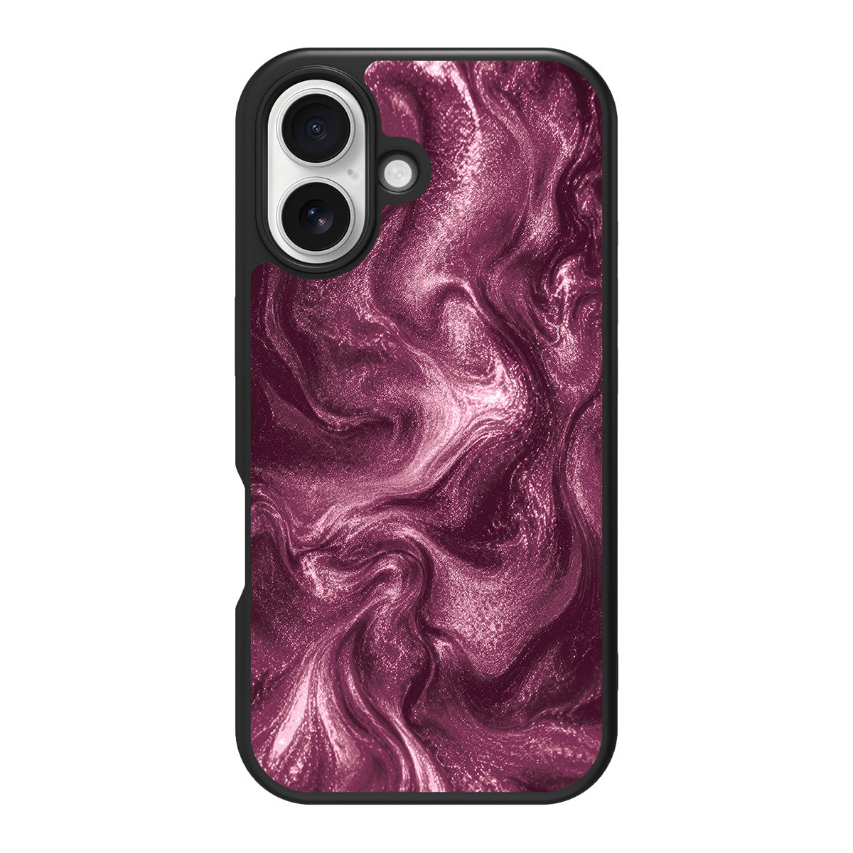 Wine Shimmer design back view – iPhone 17 case