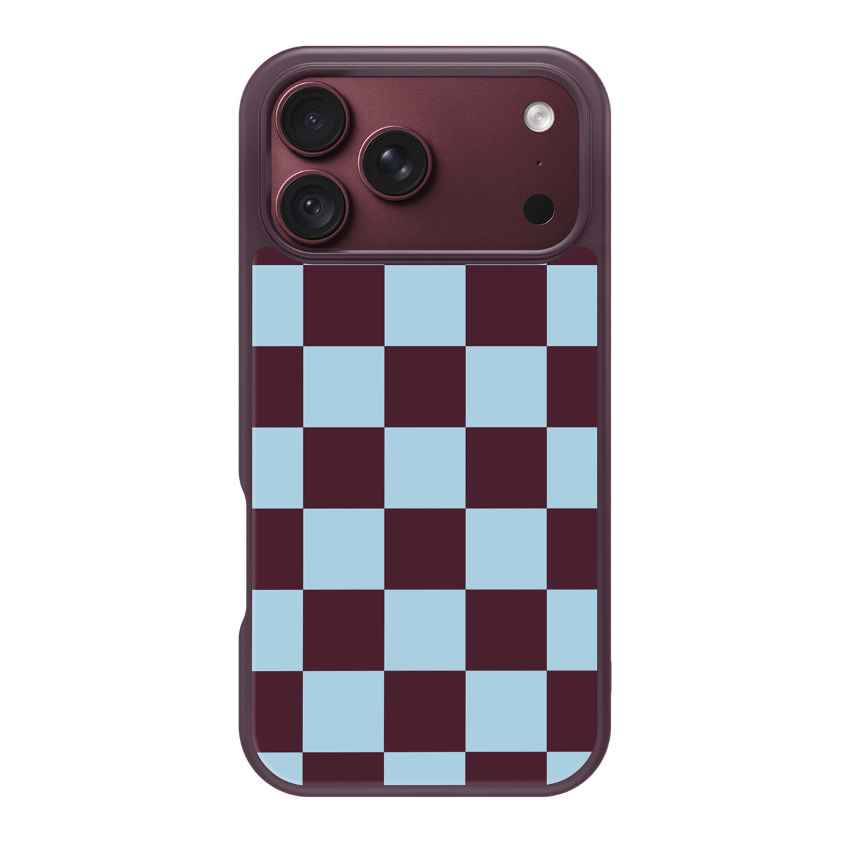 Cabernet Tile design back view – iPhone 17 Pro case