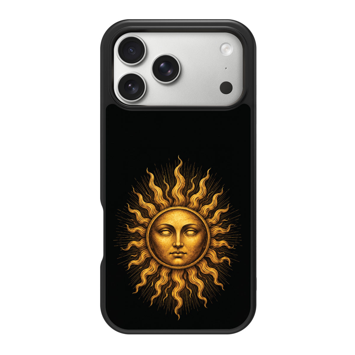Celestial Sun design back view – iPhone 17 Pro case