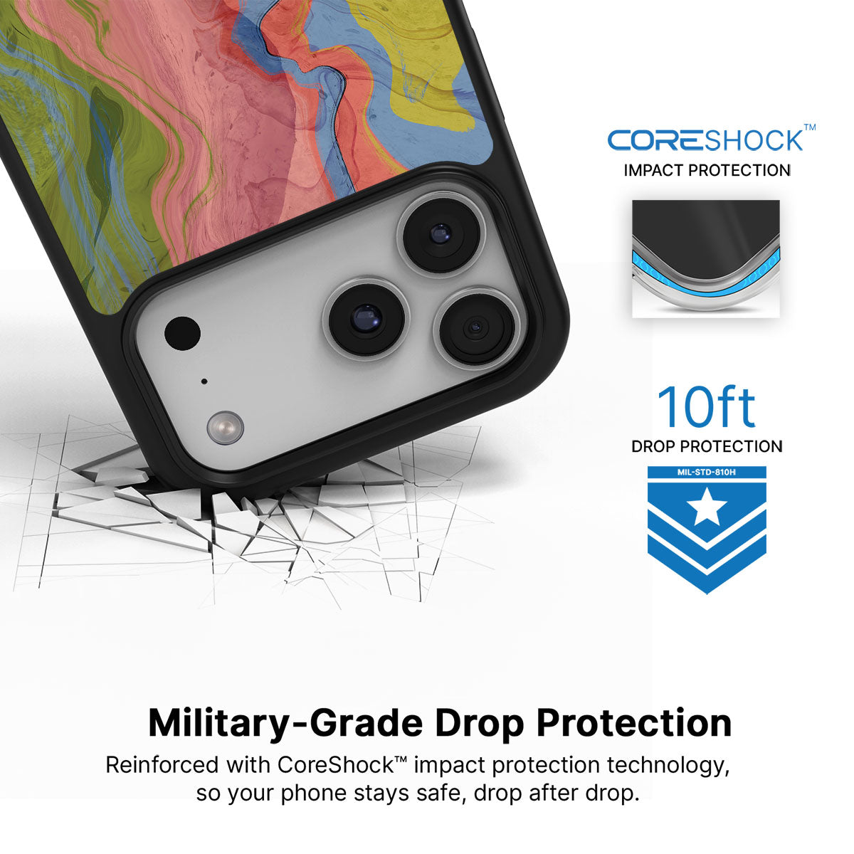 Coloured Rivers - iPhone 17 Pro Case, #case type_core (magsafe), #case type_core (non magsafe)