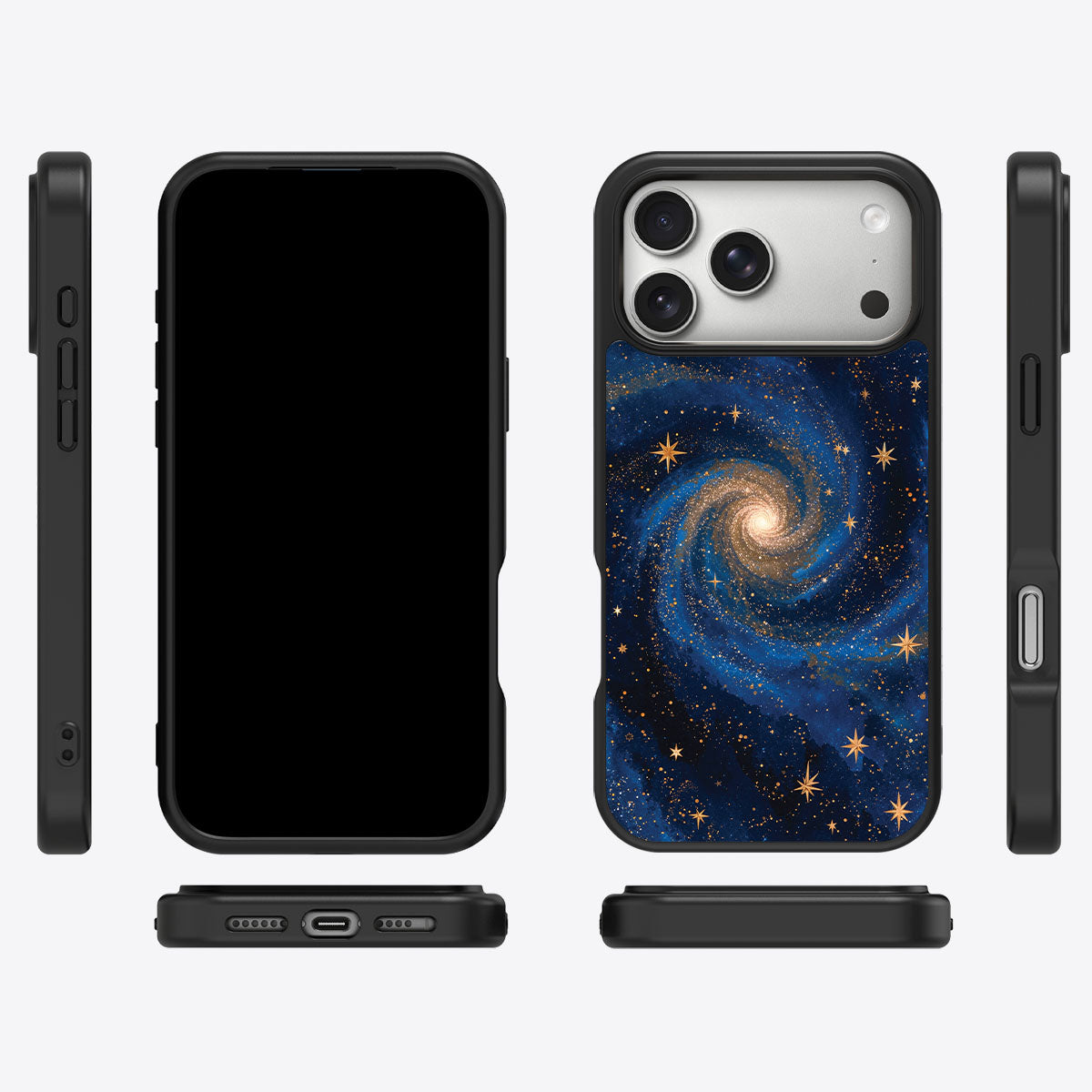 Galaxy Designer iPhone 17 Pro Case – Cosmic Tide | MagSafe