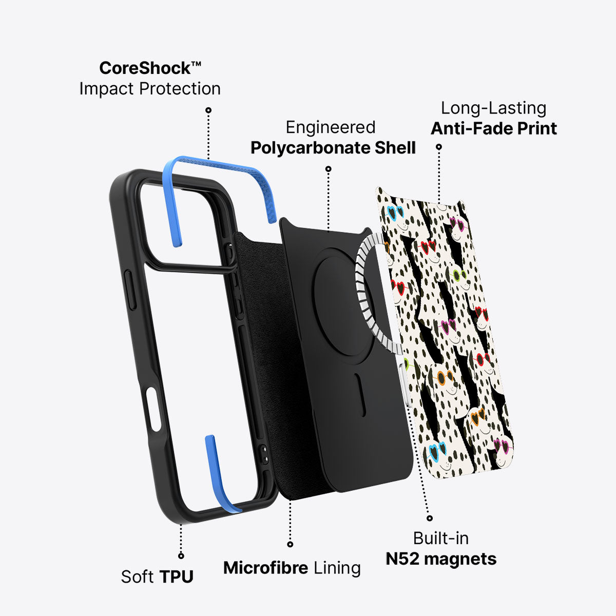 Dalmatian Dog - iPhone 17 Pro Case, #case type_core (magsafe)