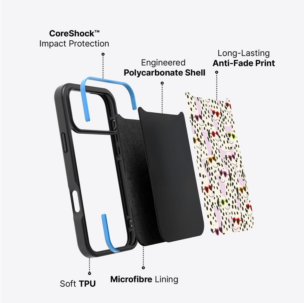 Dalmatian Dog - iPhone 17 Pro Case #case type_core (non magsafe)