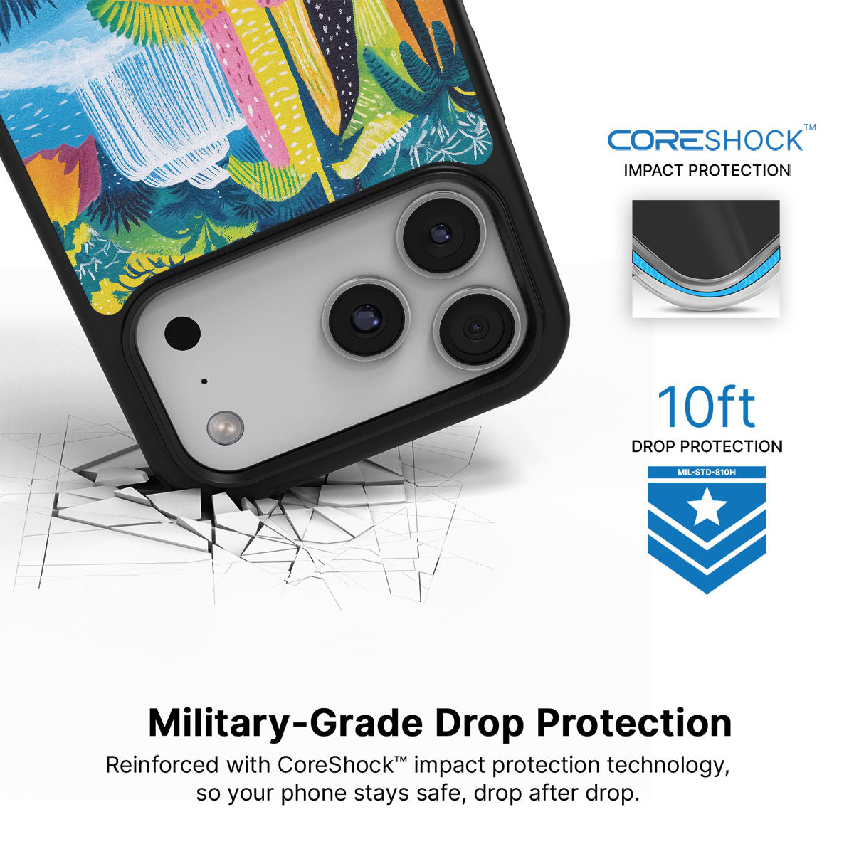 Lively Amazon iPhone 17 Pro case with drop protection