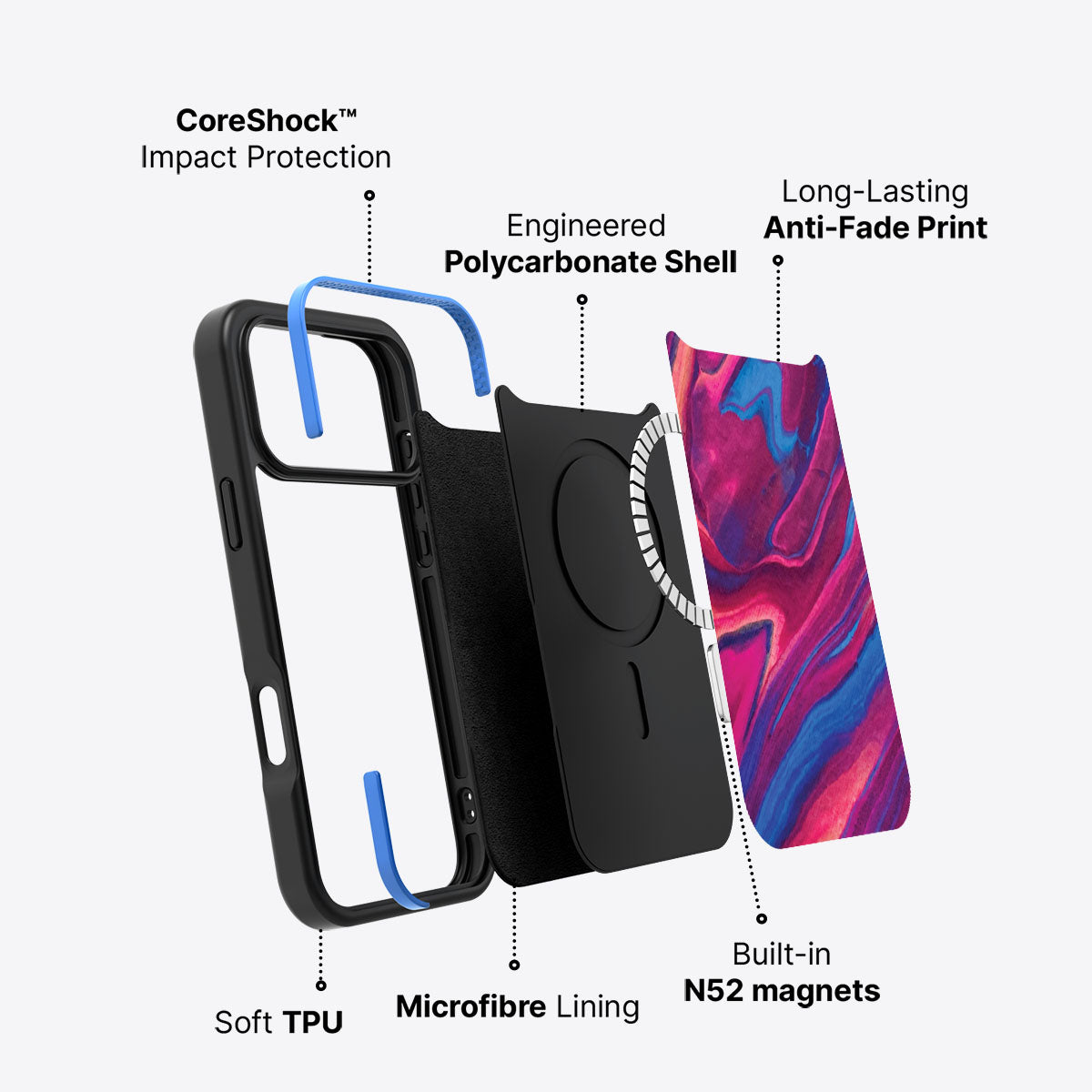 Luminous Lava - iPhone 17 Pro Case, #case type_core (magsafe)