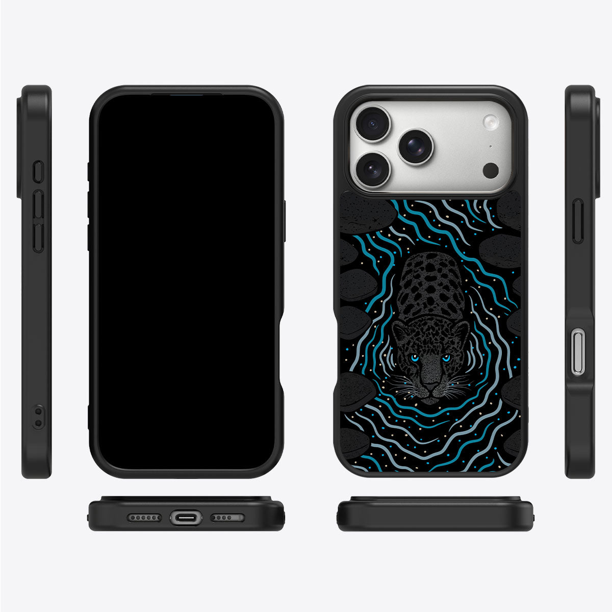 Midnight Panther - iPhone 17 Pro Case #case type_core (magsafe), #case type_core (non magsafe)