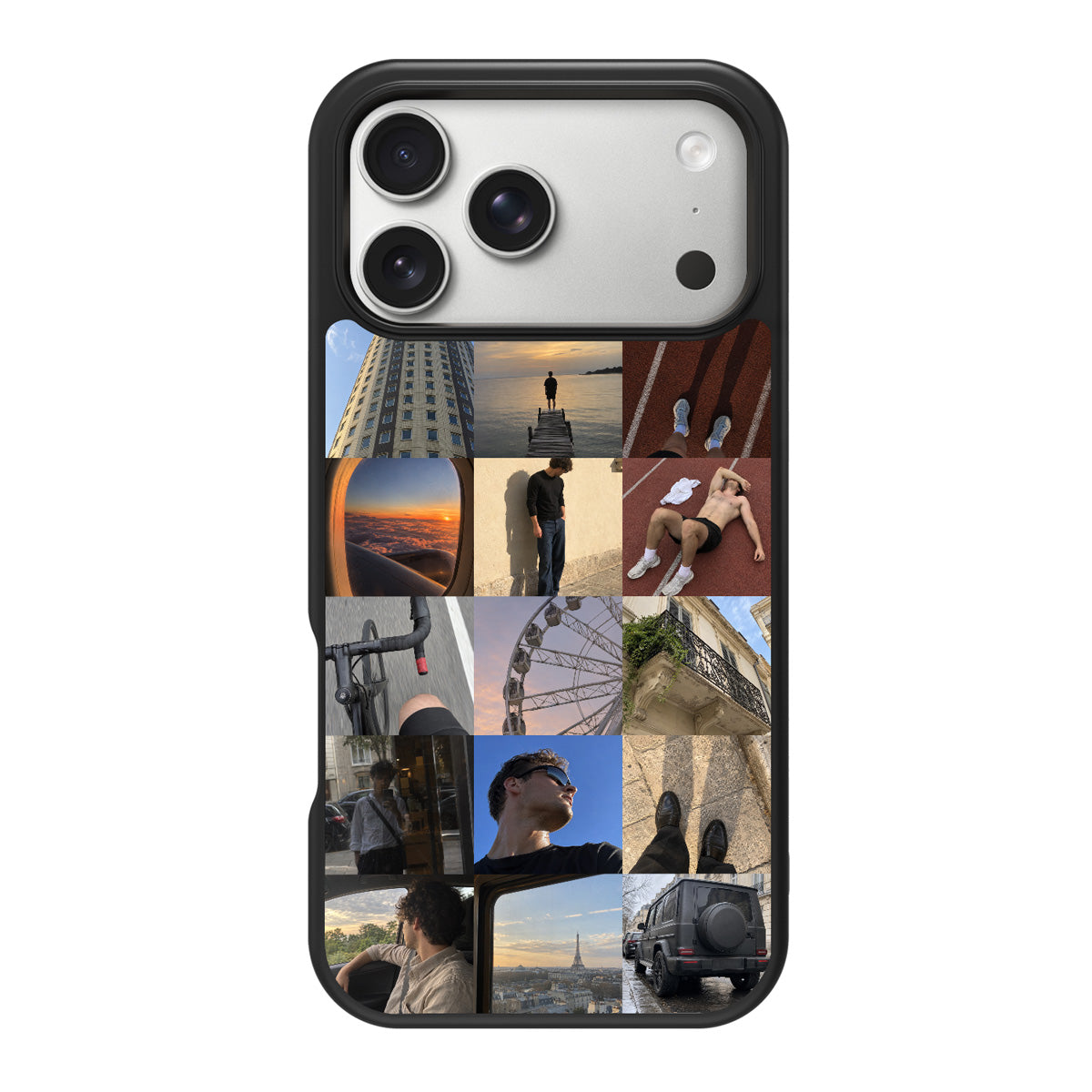 Personalised iPhone 17 Pro case – 15-photo collage design