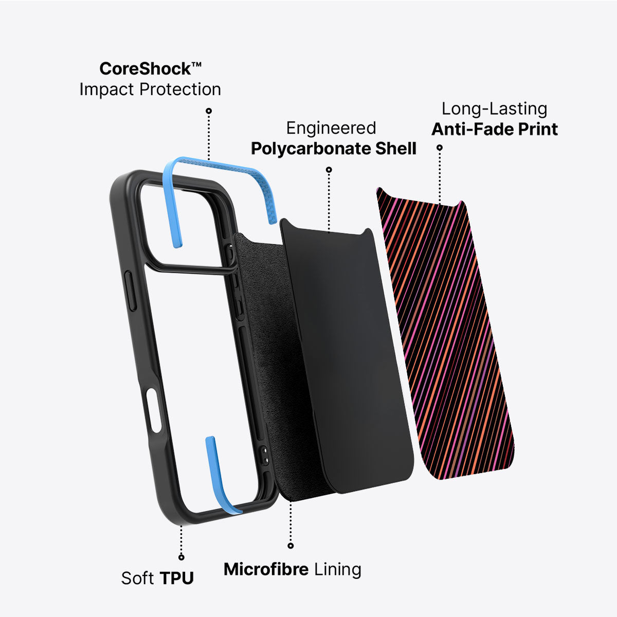 Rave Code - iPhone 17 Pro Case #case type_core (non magsafe)