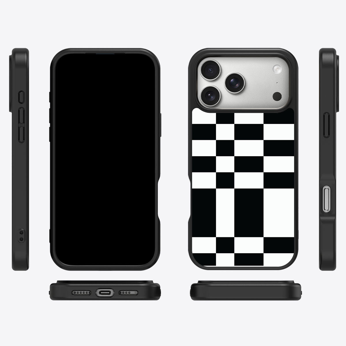 Skewed Checks - iPhone 17 Pro Case #case type_core (magsafe), #case type_core (non magsafe)