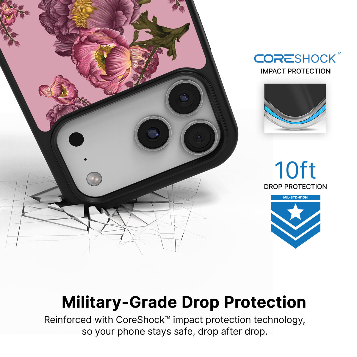 Vintage Blossoms - iPhone 17 Pro Case #case type_core (magsafe), #case type_core (non magsafe)