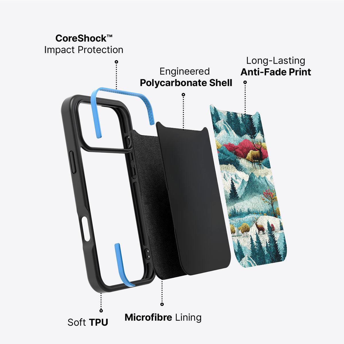 Winter Impressions - iPhone 17 Pro Case #case type_core (non magsafe)