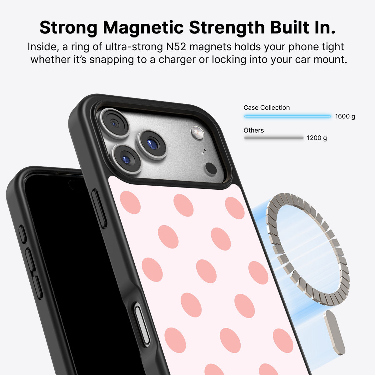 iPhone 17 Pro Max MagSafe case – Blush Pearl design