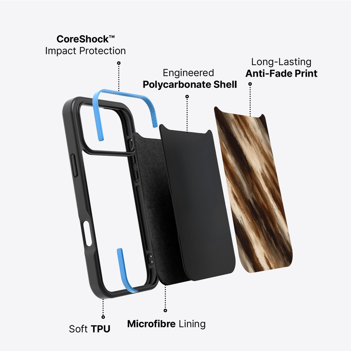 Bronze Terra - iPhone 17 Pro Max Case #case type_core (non magsafe)