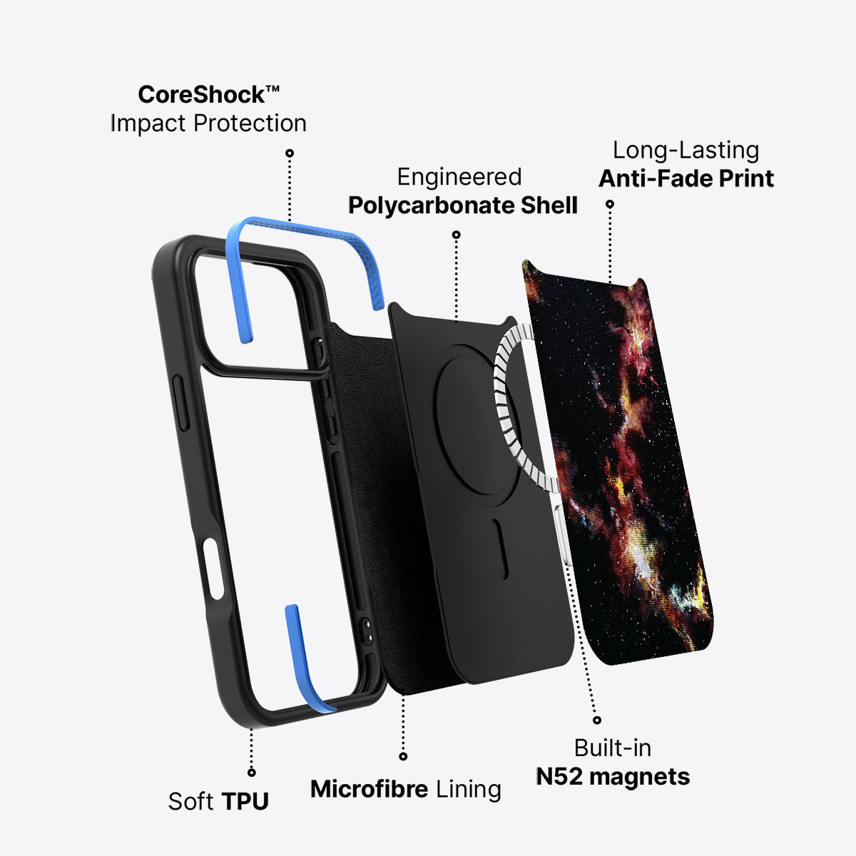 Cosmic Flare - iPhone 17 Pro Max Case #case type_core (magsafe)