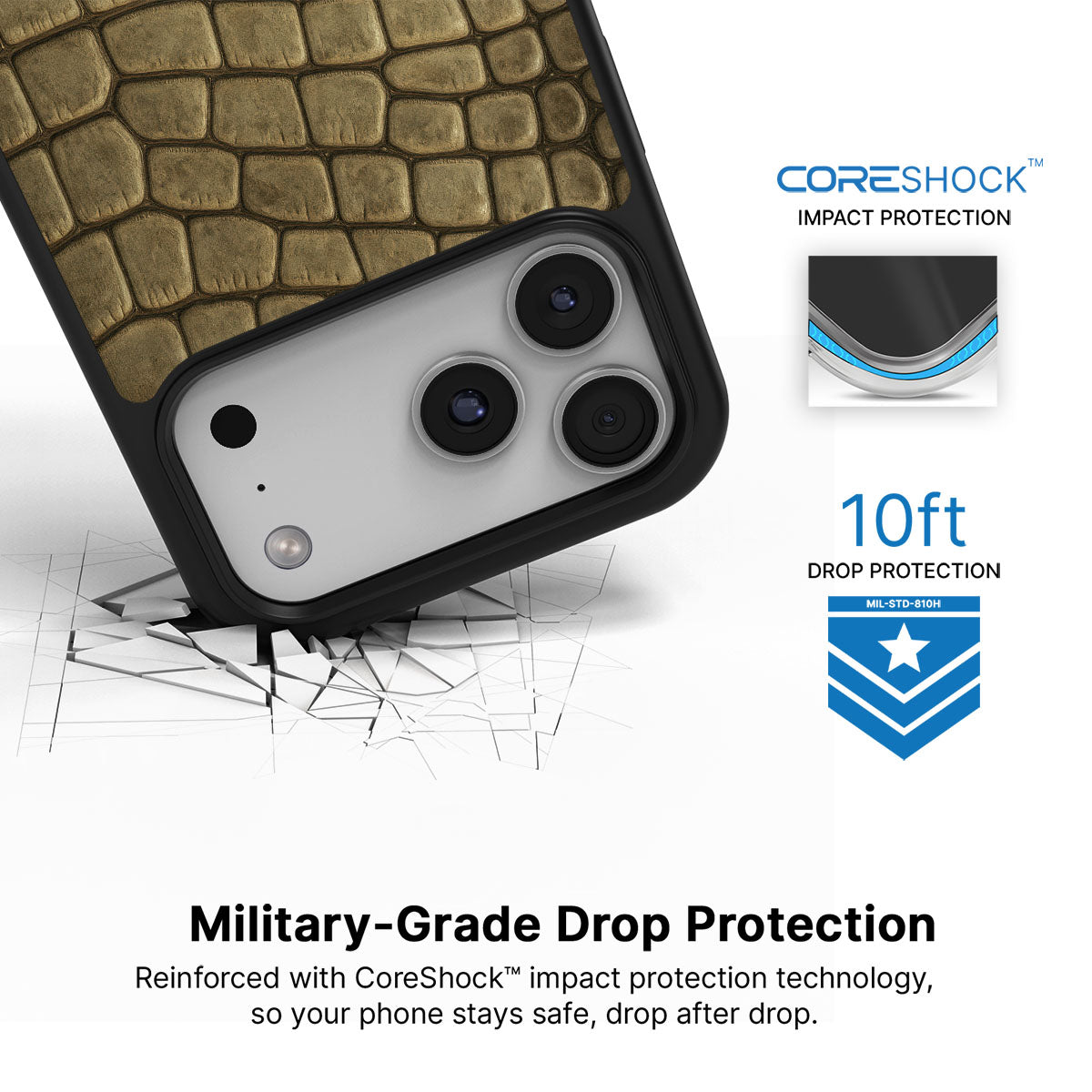 Croc Scales - iPhone 17 Pro Max Case #case type_core (magsafe), #case type_core (non magsafe)