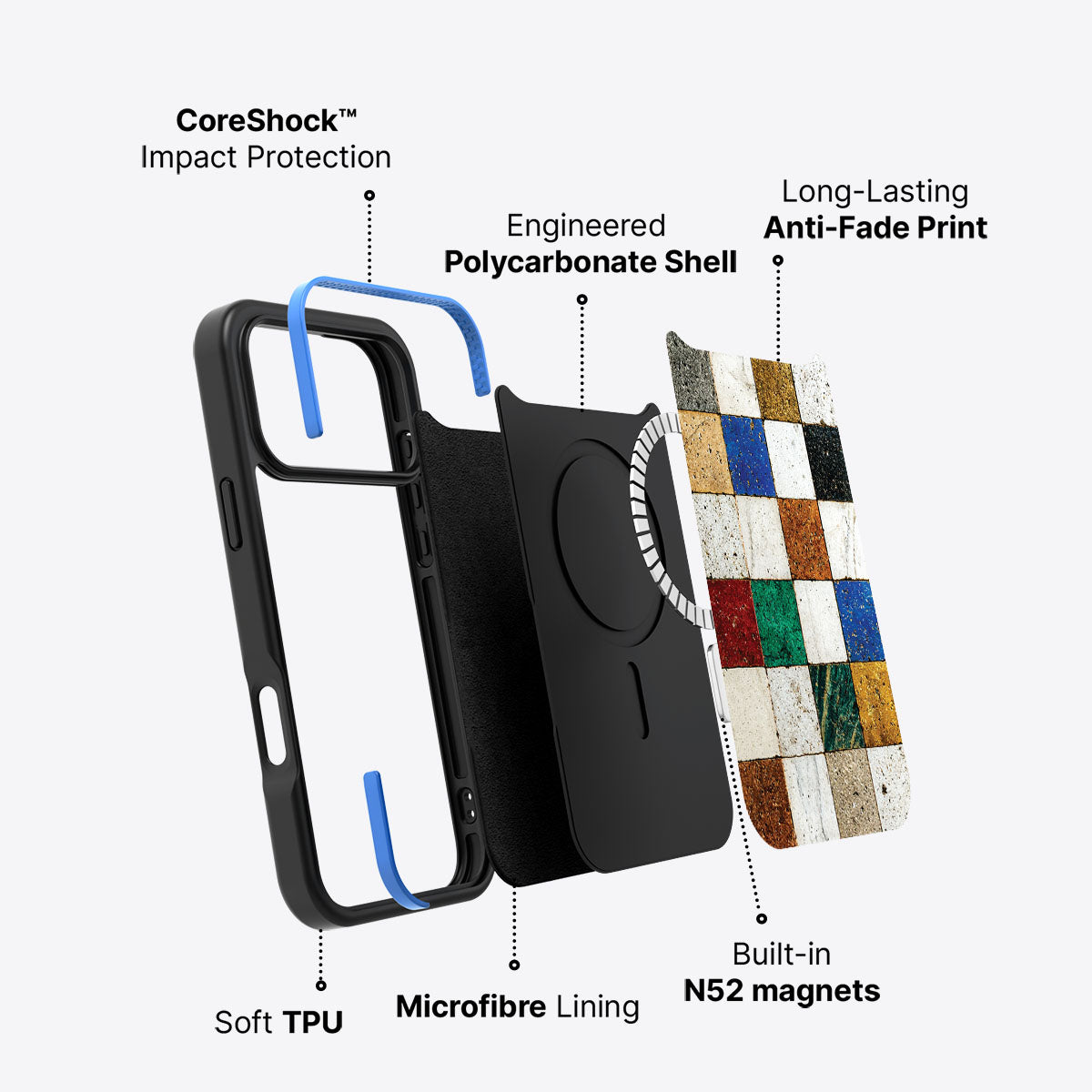 Heritage Mosaic - iPhone 17 Pro Max Case #case type_core (magsafe)