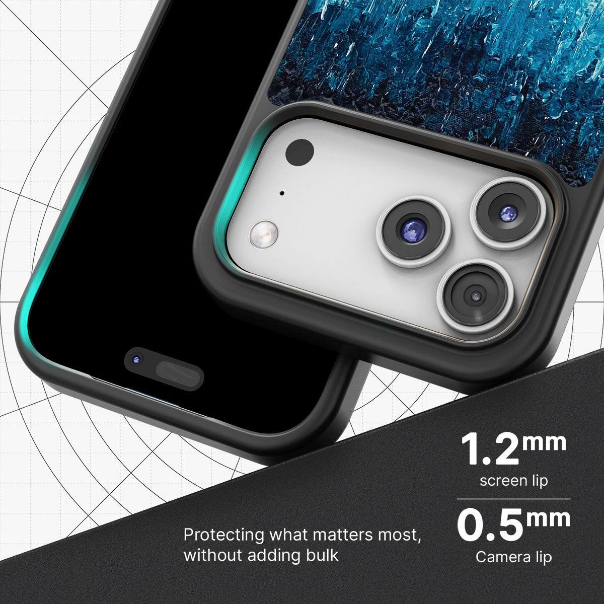 Impasto Tides - iPhone 17 Pro Max Case #case type_core (magsafe), #case type_core (non magsafe)