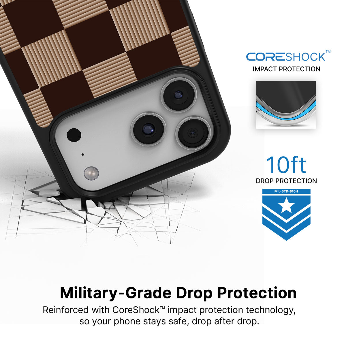 Latte Check - iPhone 17 Pro Max Case #case type_core (magsafe), #case type_core (non magsafe)