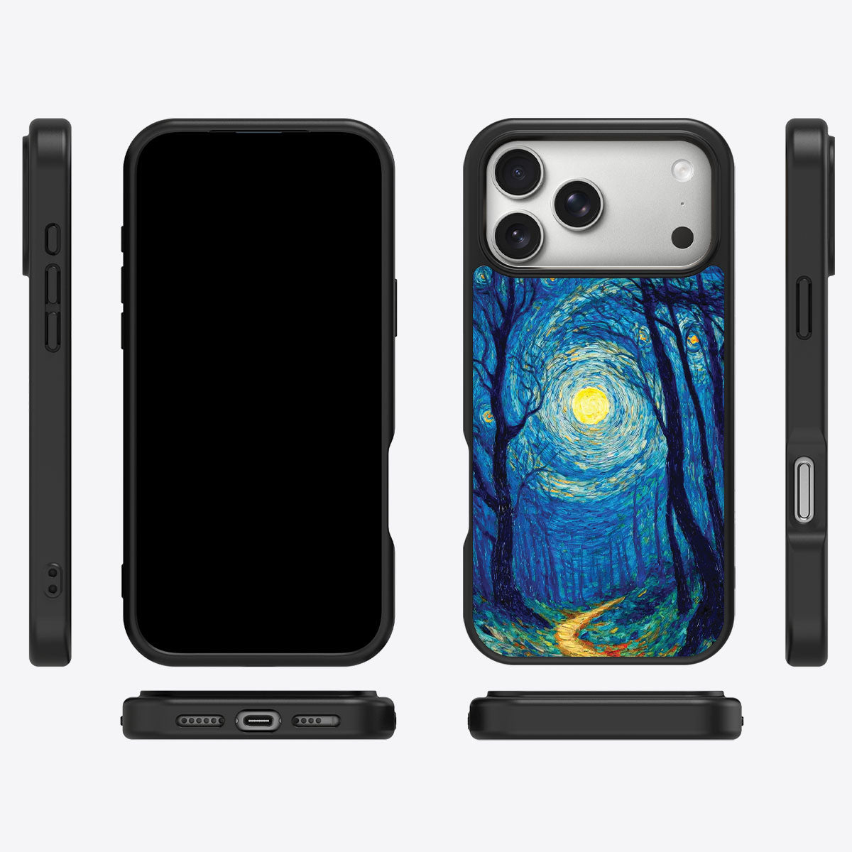 Woodland Designer iPhone 17 Pro Max Case – Moonlit Forest | MagSafe