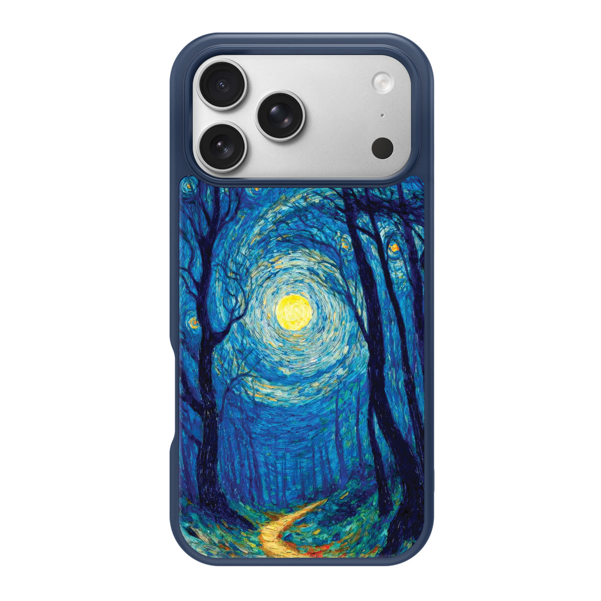 Moonlit Forest design back view – iPhone 17 Pro Max case