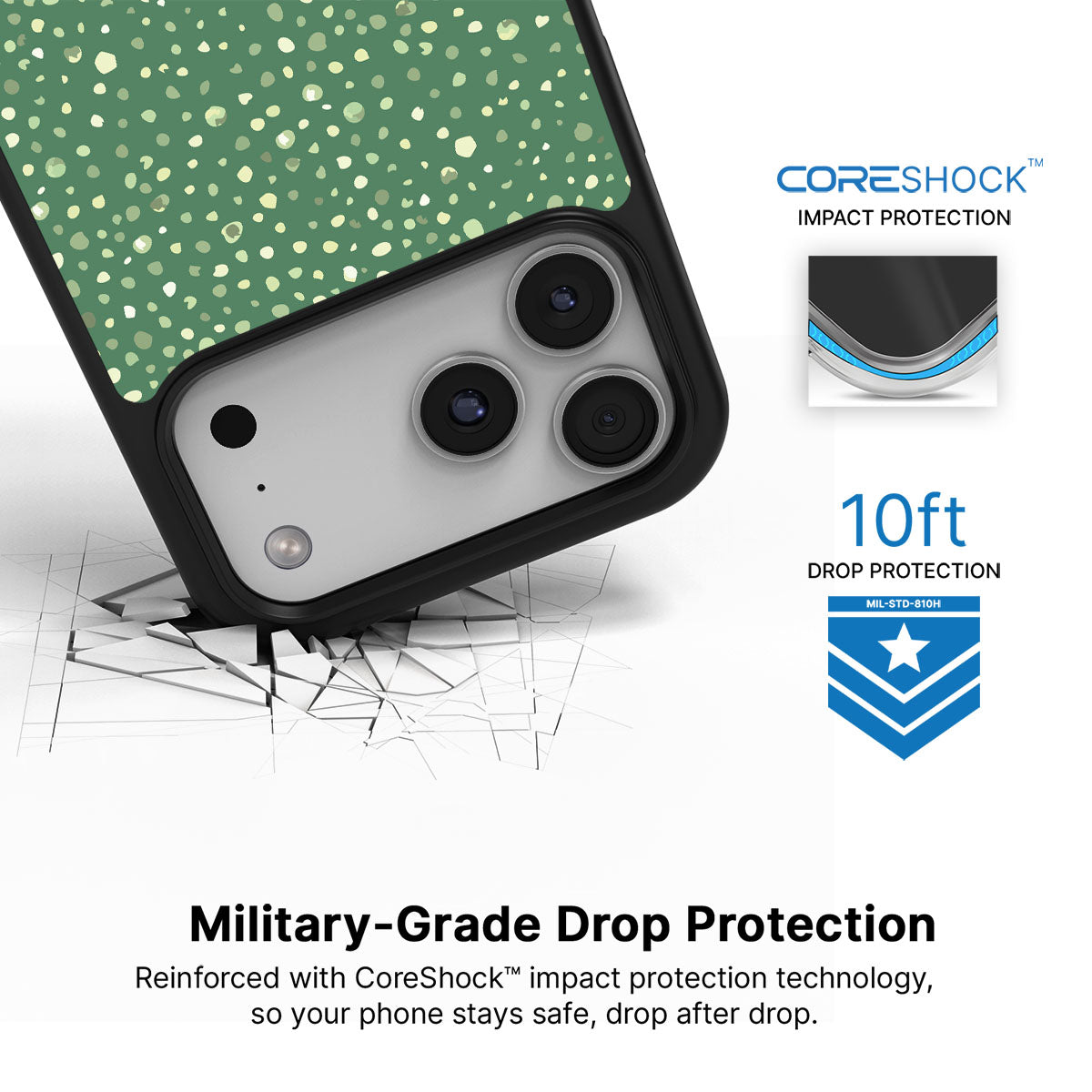 Moss Mosaic - iPhone 17 Pro Max Case #case type_core (magsafe), #case type_core (non magsafe)