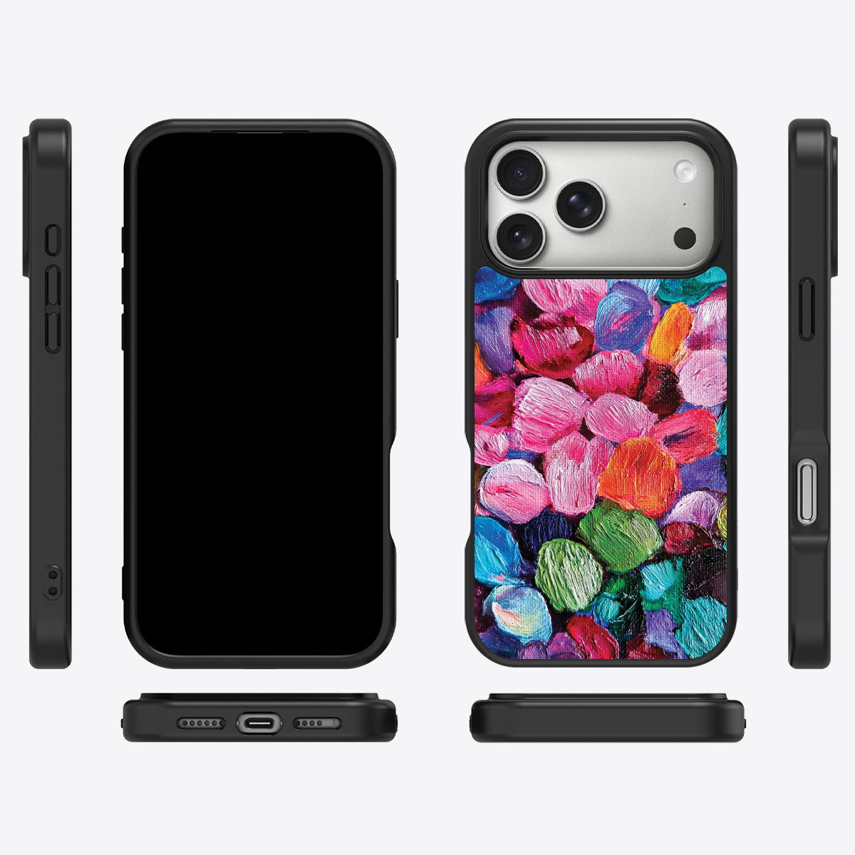 Floral Designer iPhone 17 Pro Max Case – Petal Mosaic | MagSafe