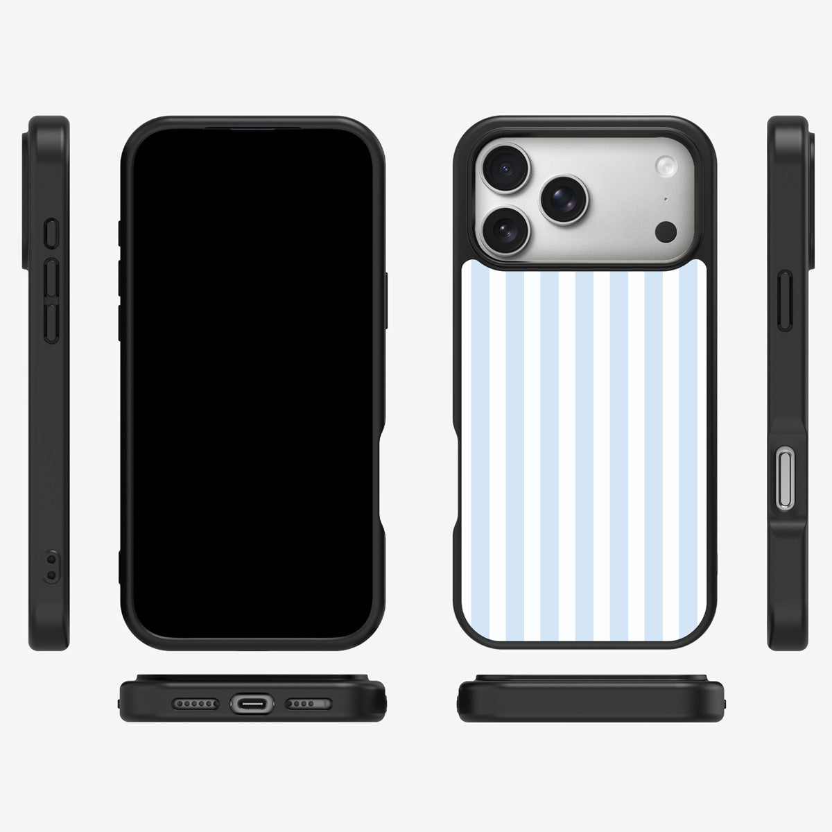 Riviera iPhone 17 Pro Max case cover – multi-angle view