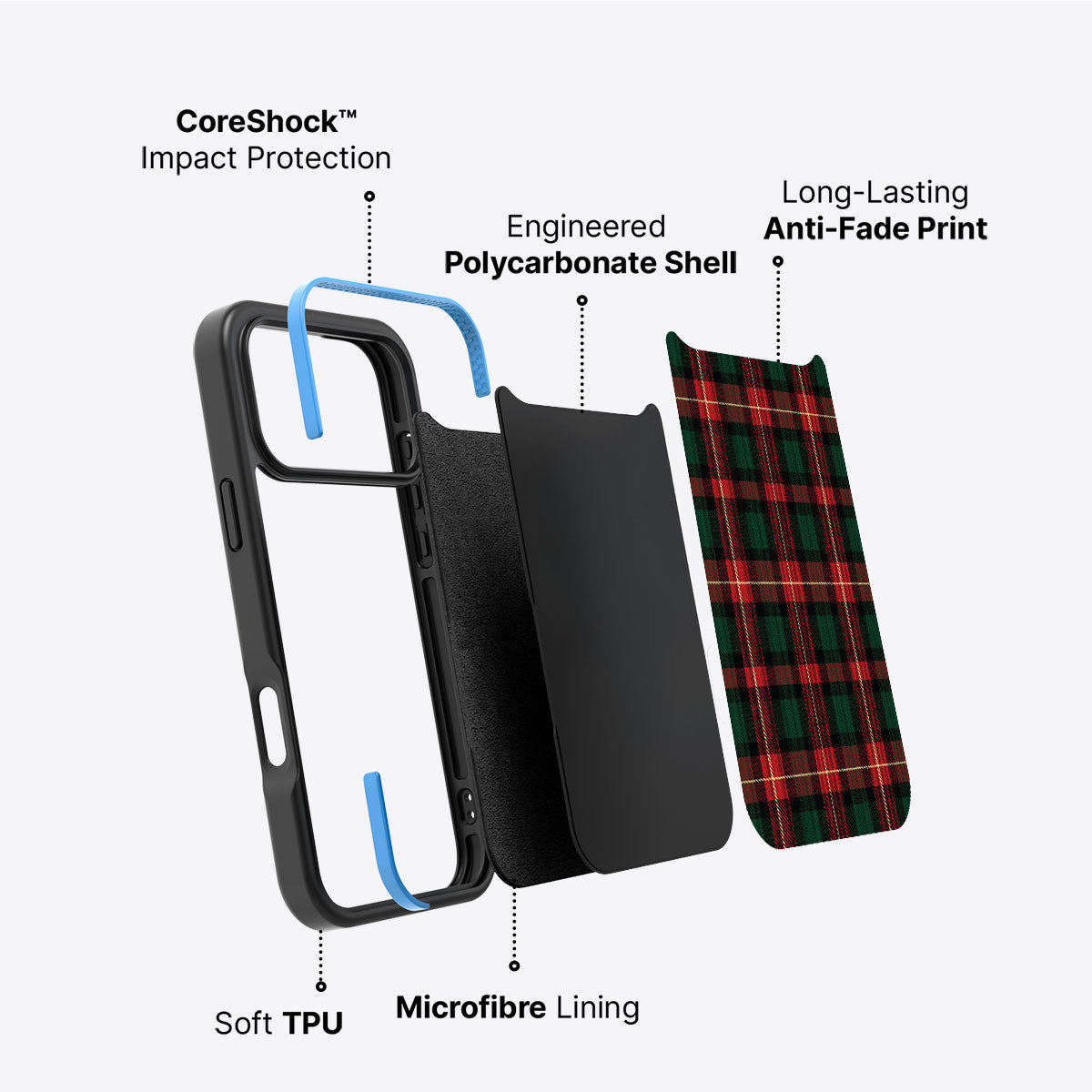 Royal Tartan - iPhone 17 Pro Max Case #case type_core (non magsafe)