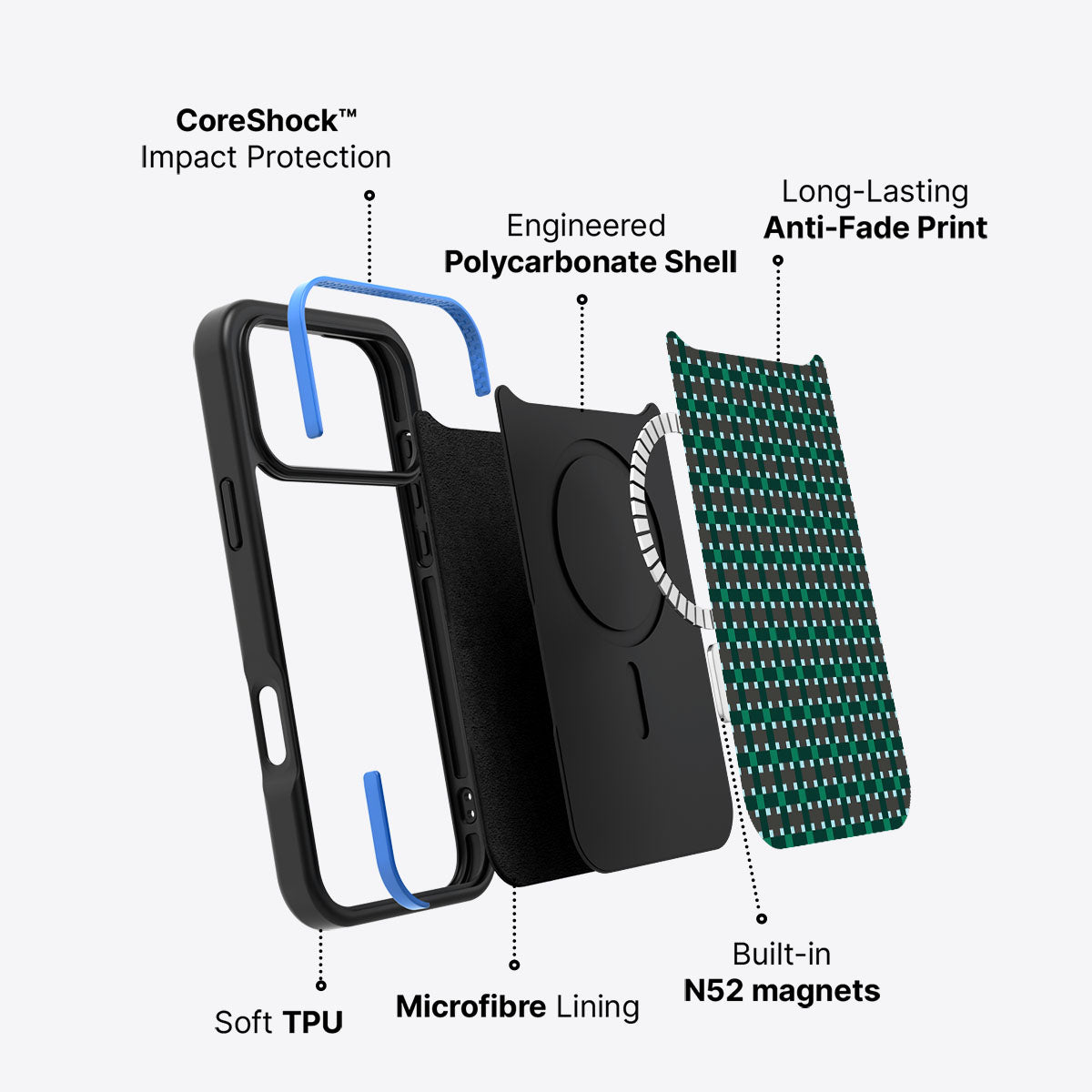 Sea of Emeralds - iPhone 17 Pro Max Case #case type_core (magsafe)