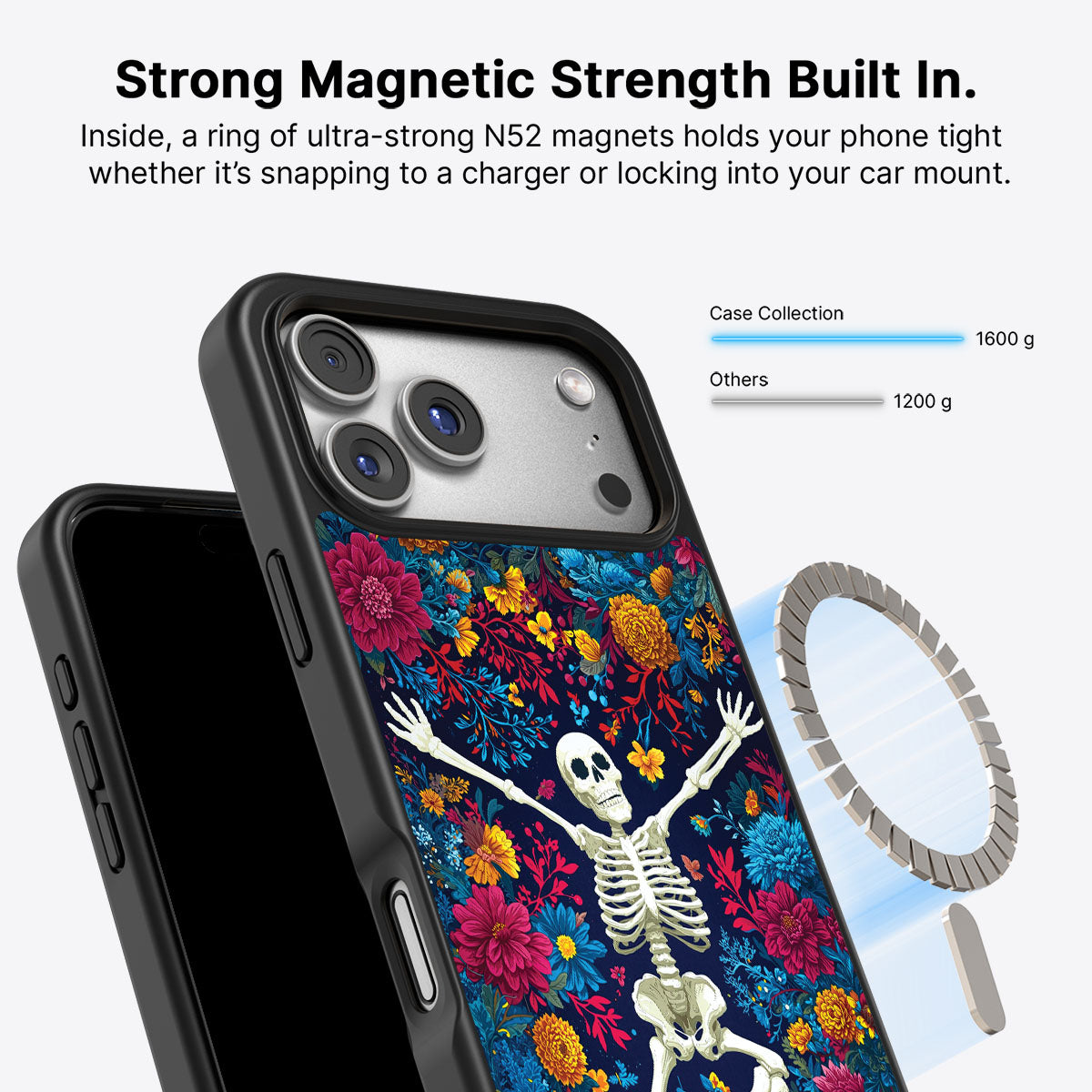 iPhone 17 Pro Max Case with MagSafe – Skeleton Garden