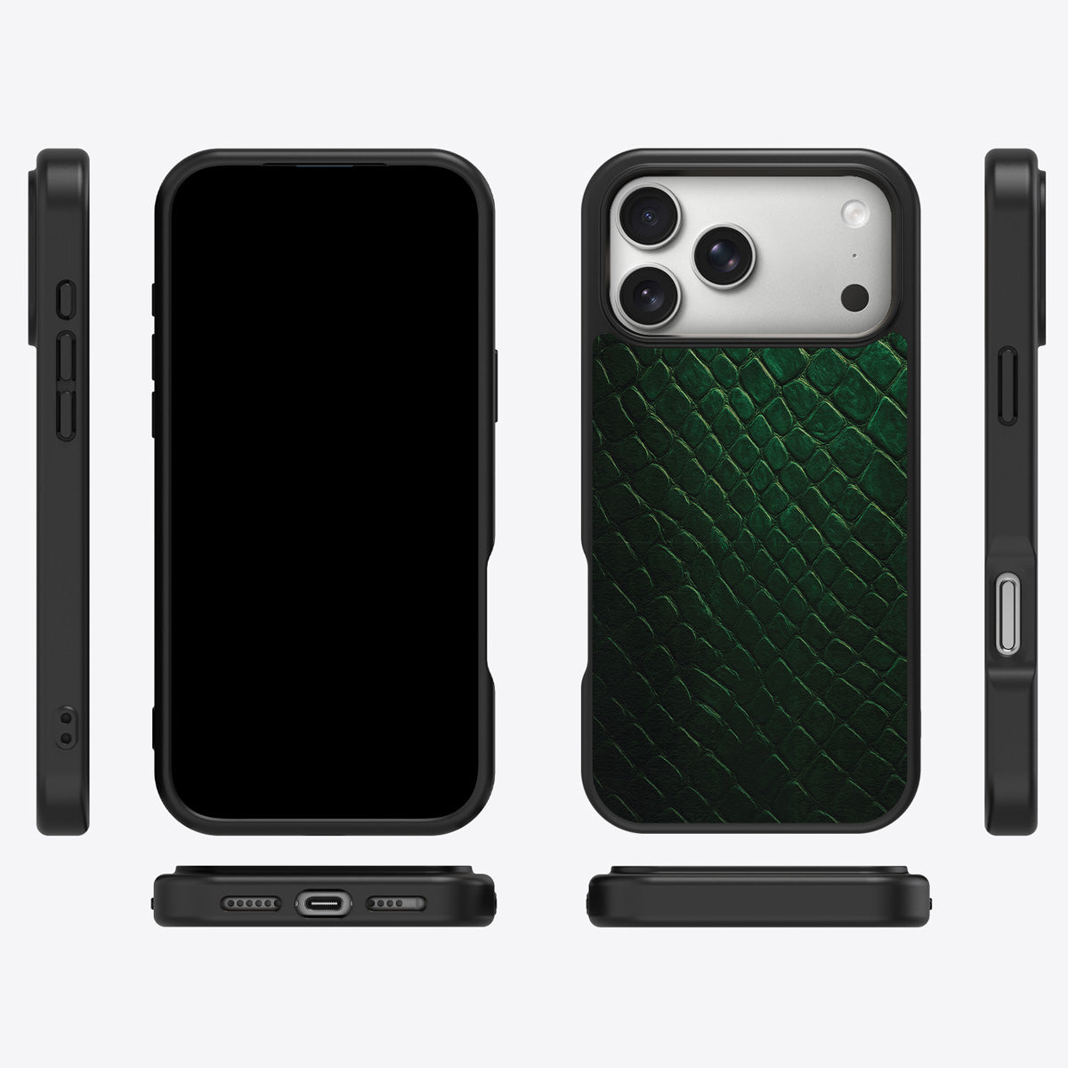 Green Designer iPhone 17 Pro Max Case – Slytherin Senses | MagSafe