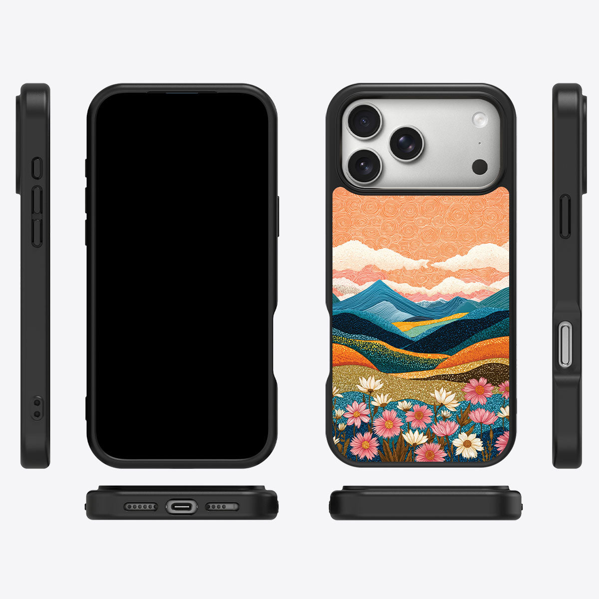 Sunset Designer iPhone 18 Pro Max Case – Soft Horizon | MagSafe