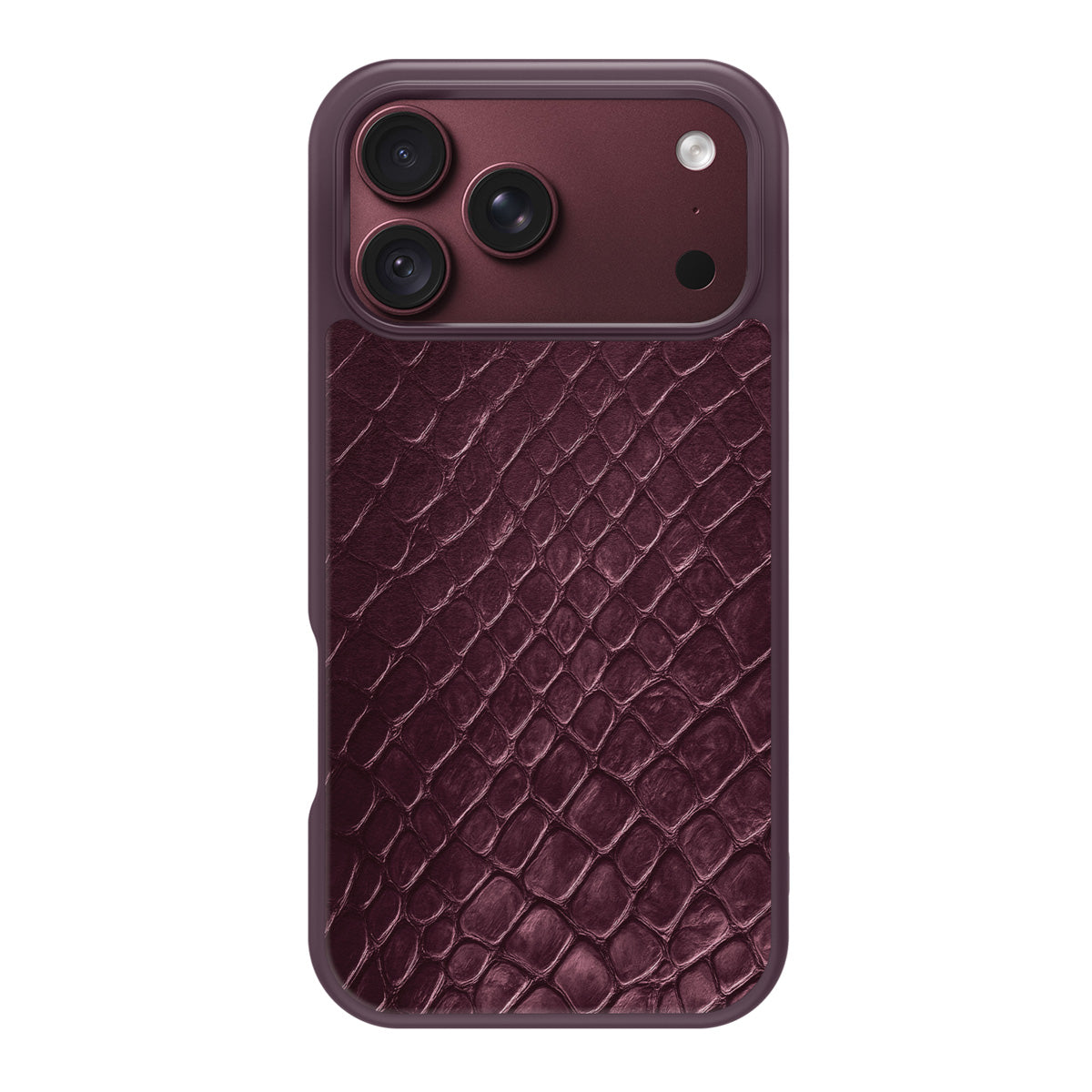 Wine Python design back view – iPhone 17 Pro Max case