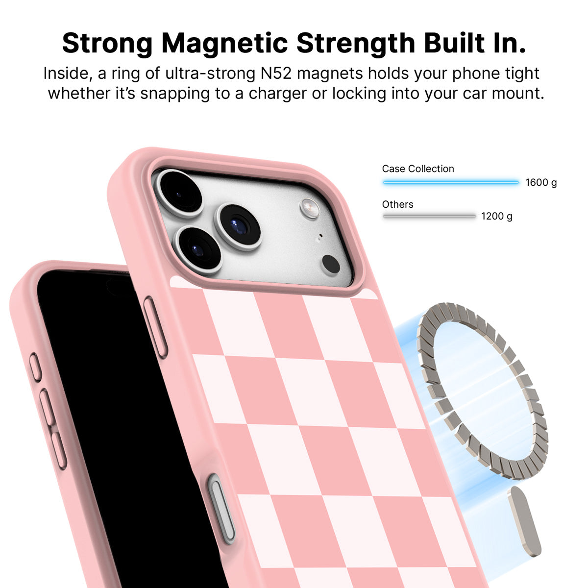iPhone 18 Pro Max MagSafe case – Ballet Tile design