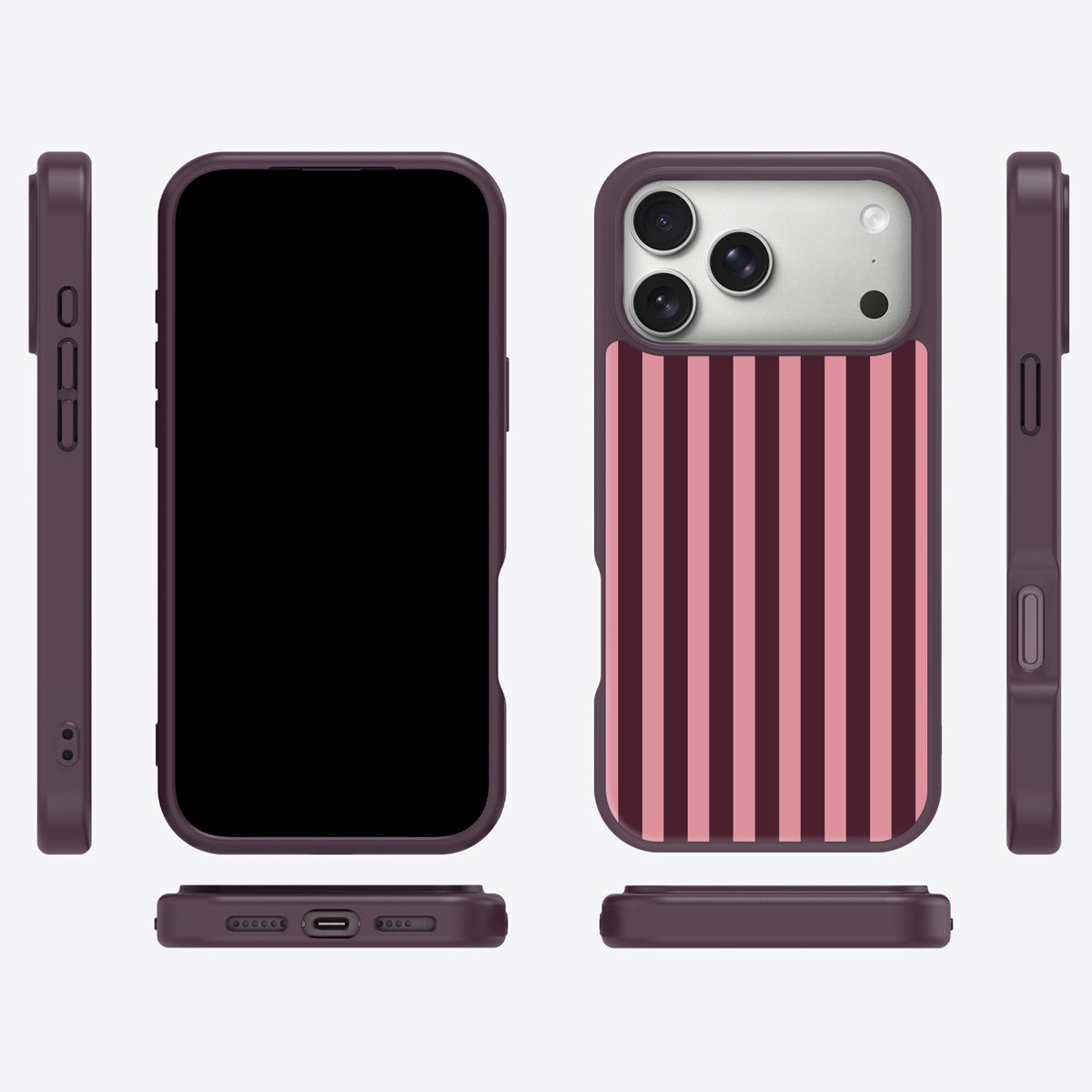 Candy Column iPhone 18 Pro Max case cover – multi-angle view