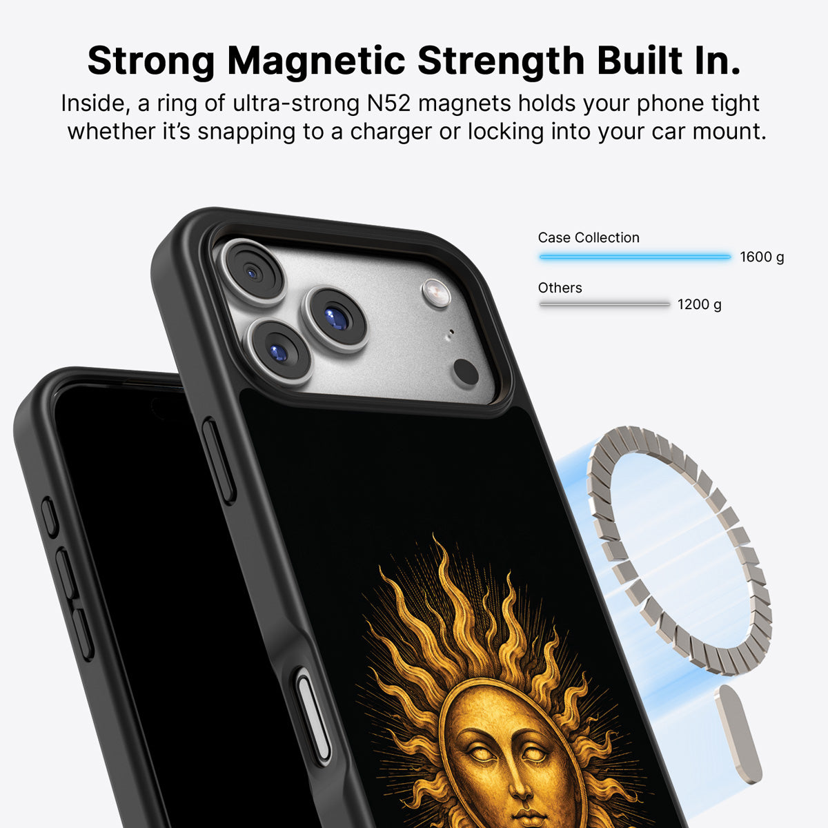 iPhone 18 Pro Max MagSafe case – Celestial Sun design