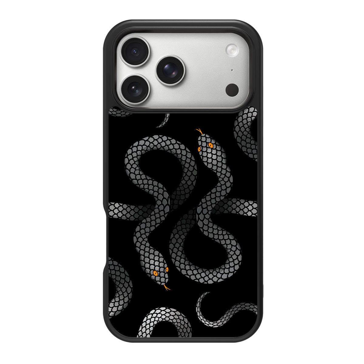 Noir Serpent design back view – iPhone 18 Pro Max case