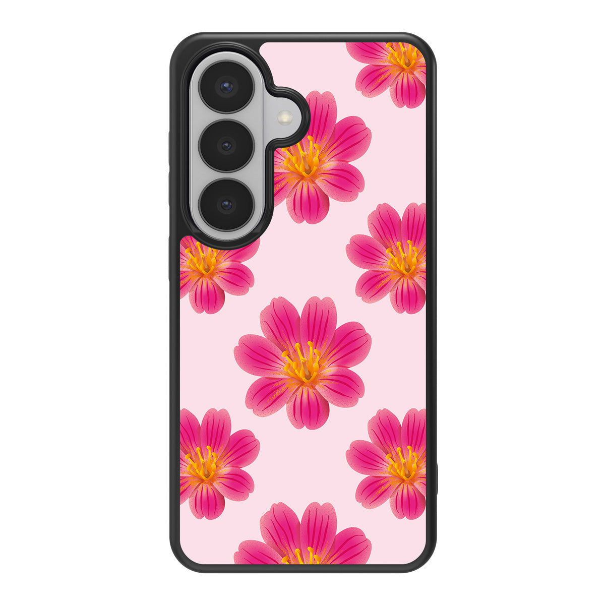 Lewisia Cotyledon design back view – Samsung Galaxy S26 Plus case