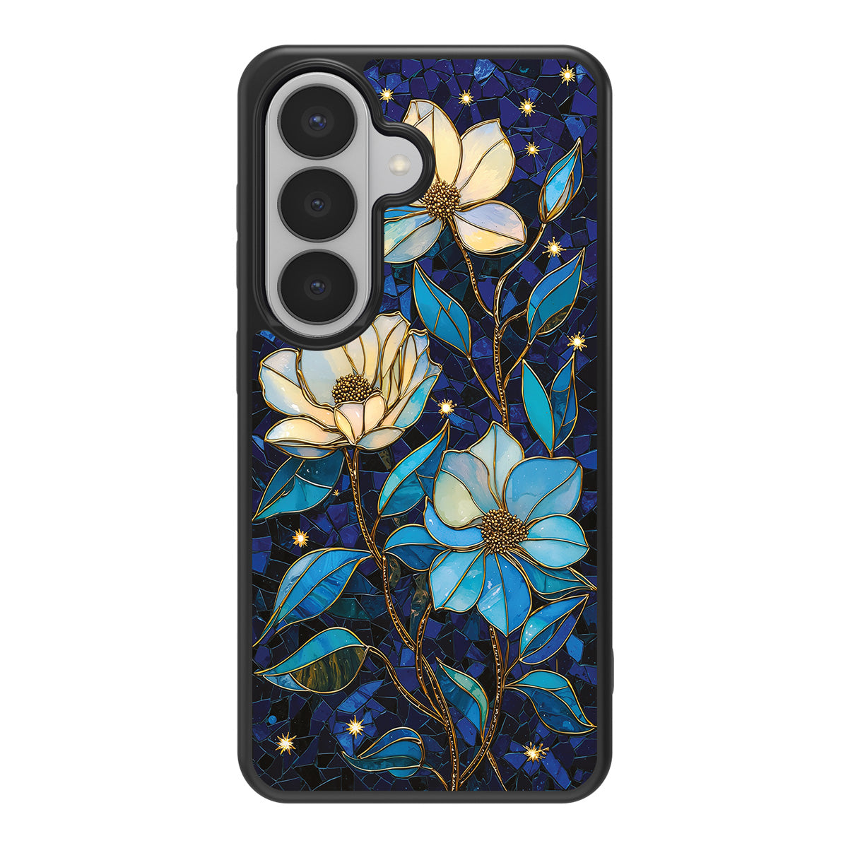 Midnight Magnolia design back view – Samsung Galaxy S26 Plus case
