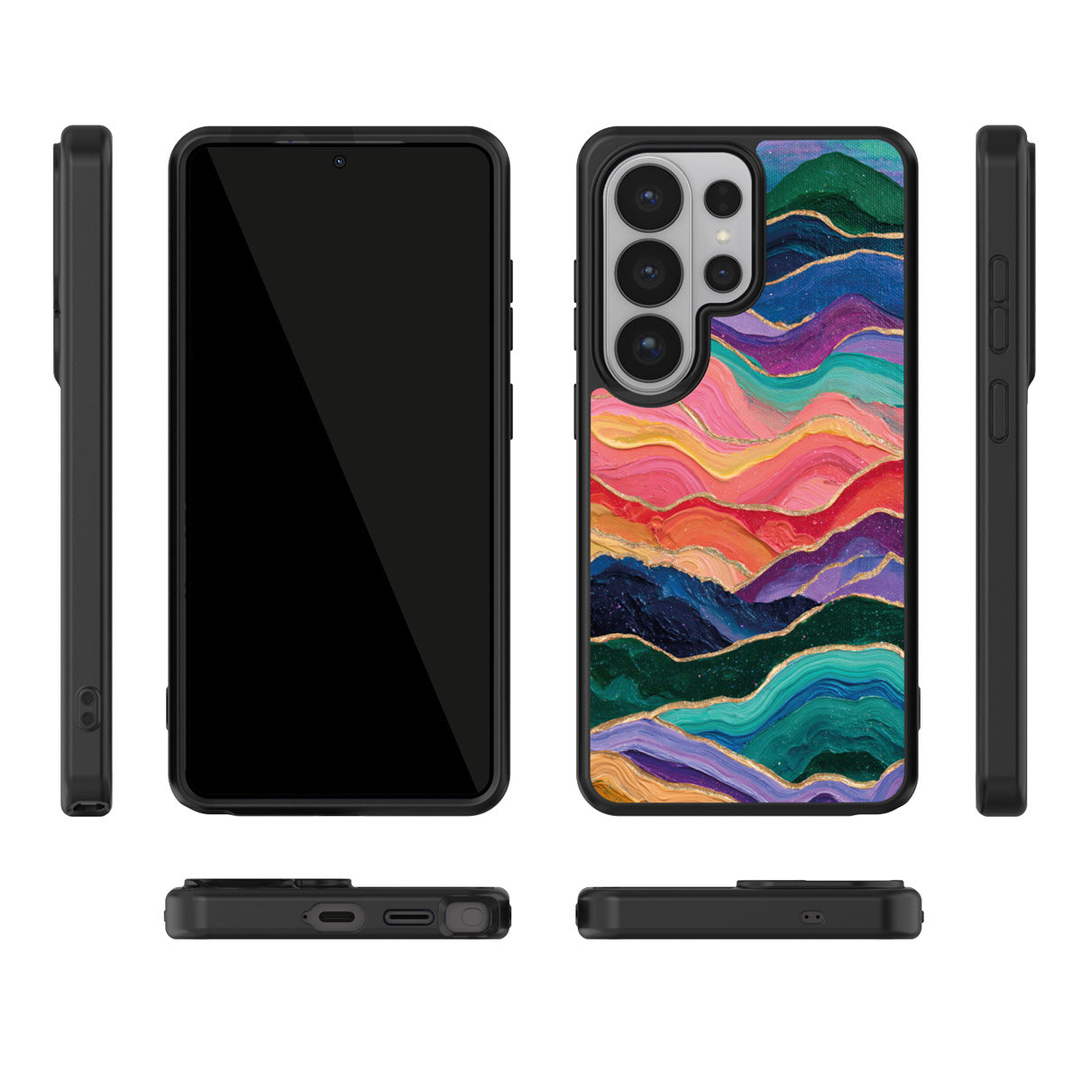 Painted Peaks Samsung Galaxy S26 Ultra case – multi-angle view