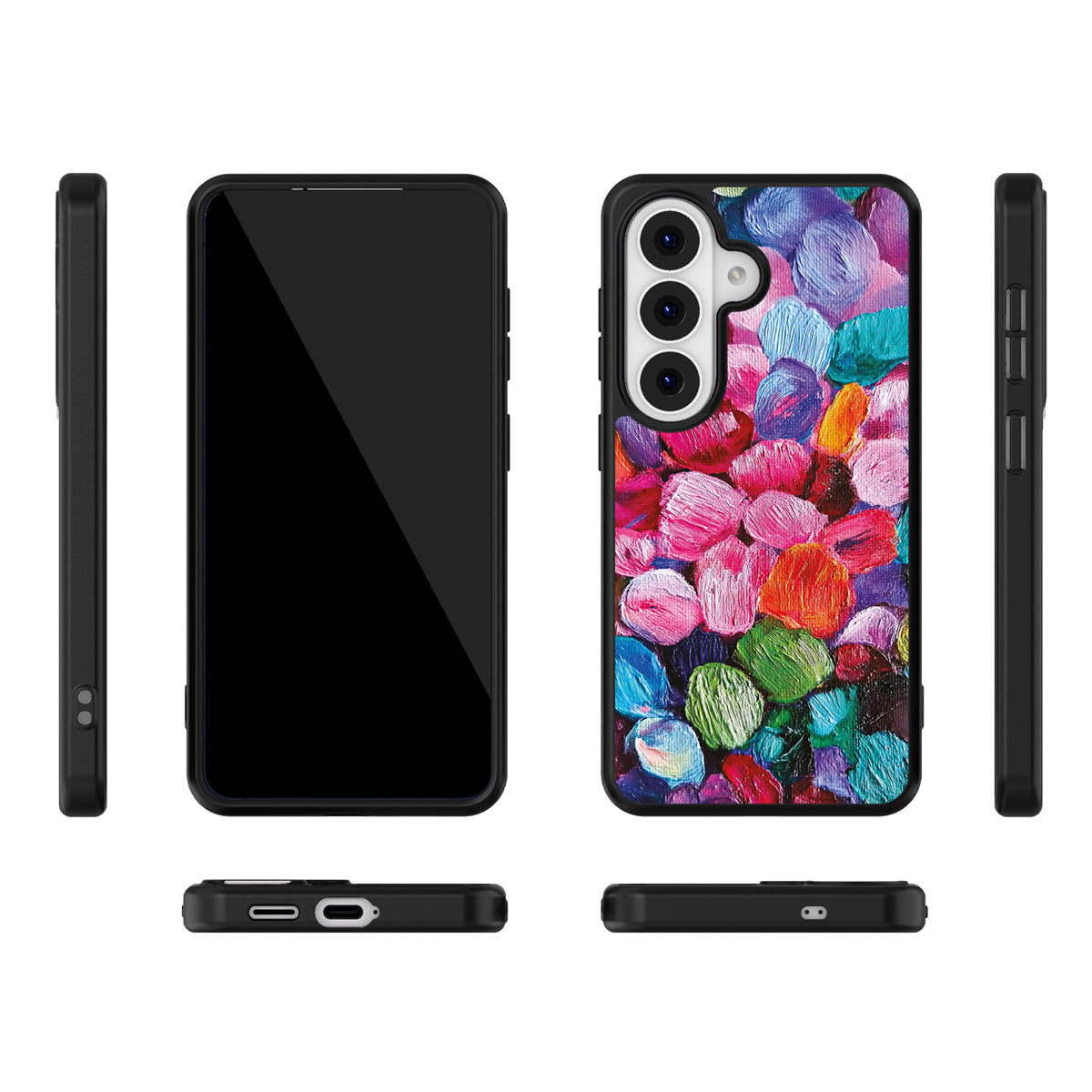 Petal Mosaic Samsung Galaxy S26 Plus case – multi-angle view