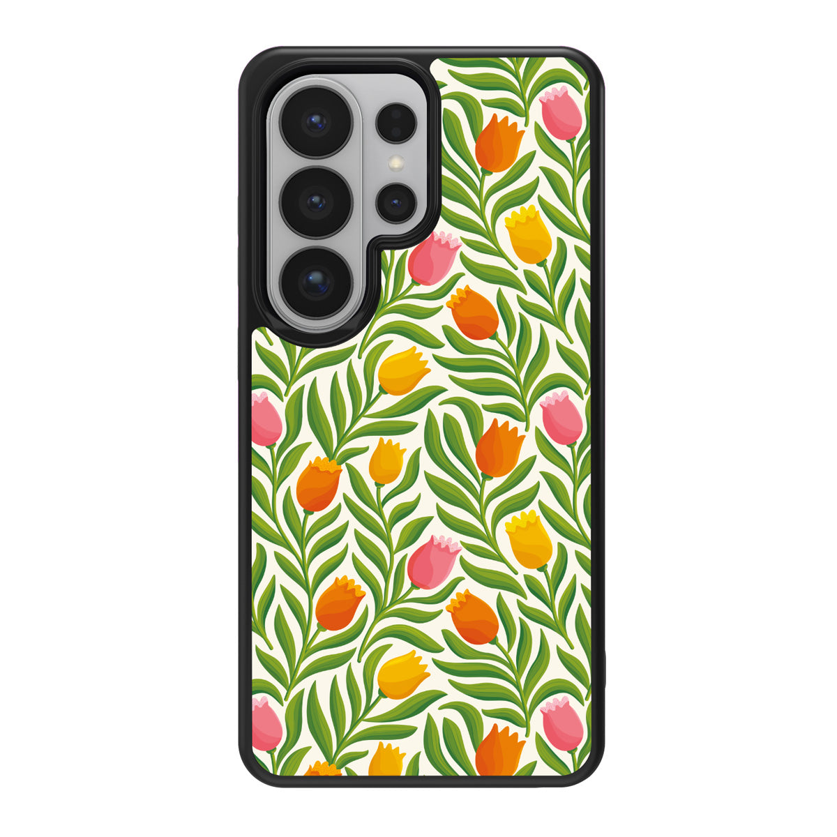 Spring Tulips design back view – Samsung Galaxy S26 Ultra case