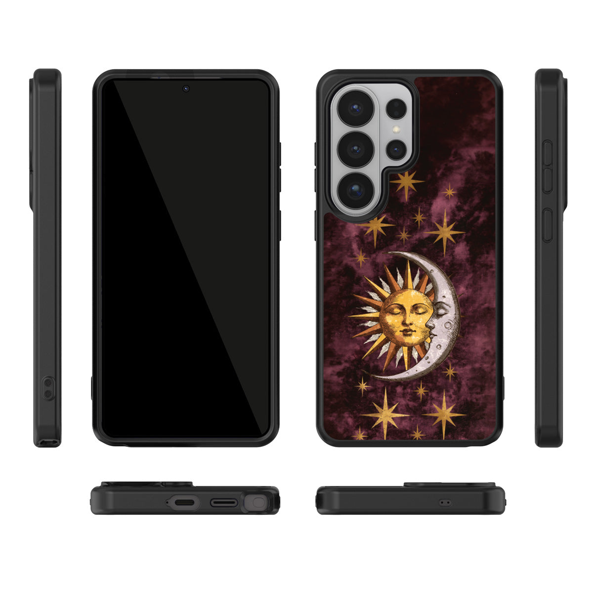 Sun and Moon Samsung Galaxy S26 Ultra case – multi-angle view