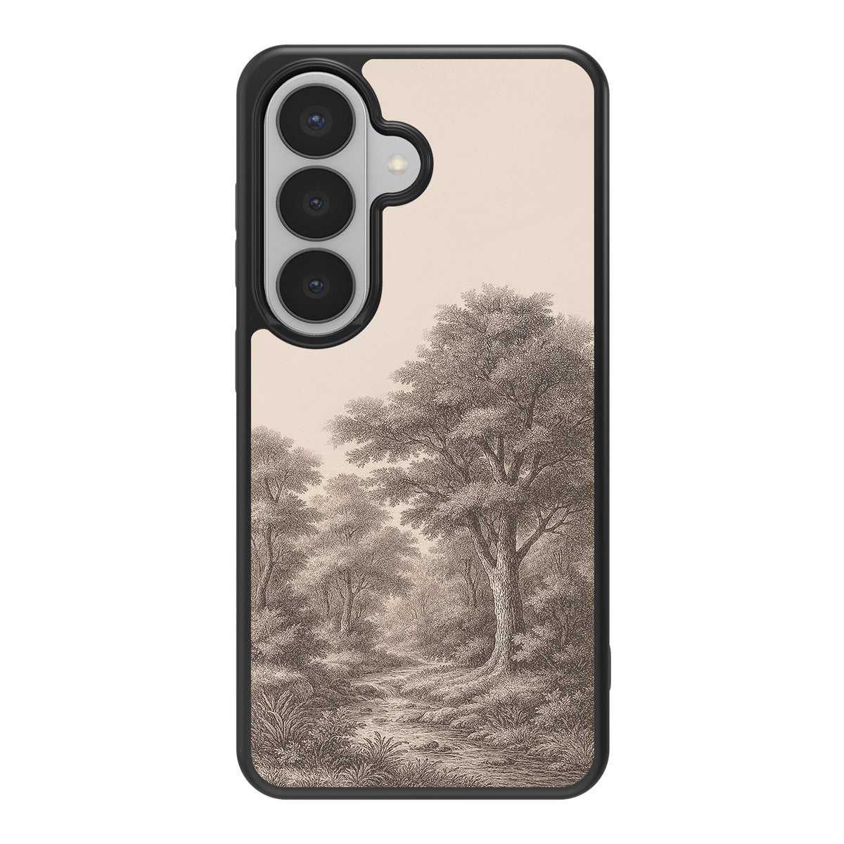 Woodland design back view – Samsung Galaxy S26 case