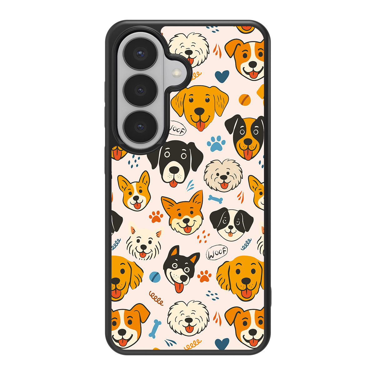 Woof Squad design back view – Samsung Galaxy S26 Plus case