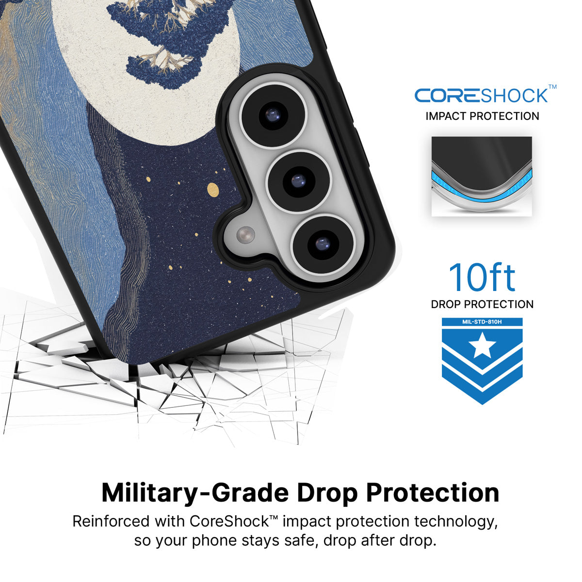 Aura Farming Samsung Galaxy S26 case with 10ft military-grade drop protection