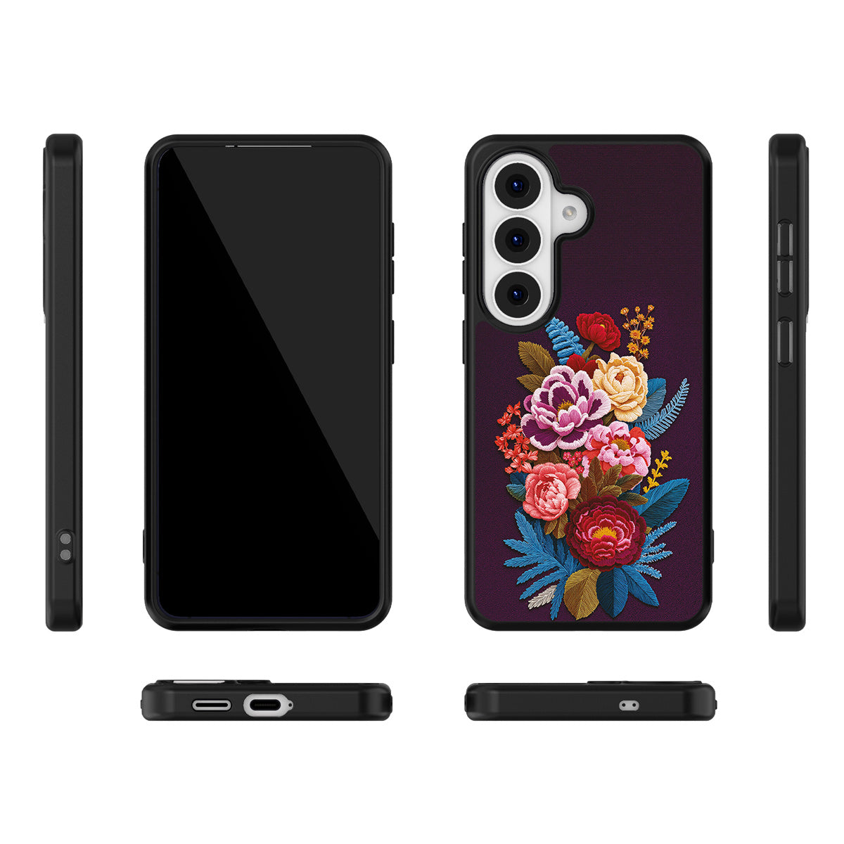Baroque Bloom Samsung Galaxy S26 Plus case – multi-angle view