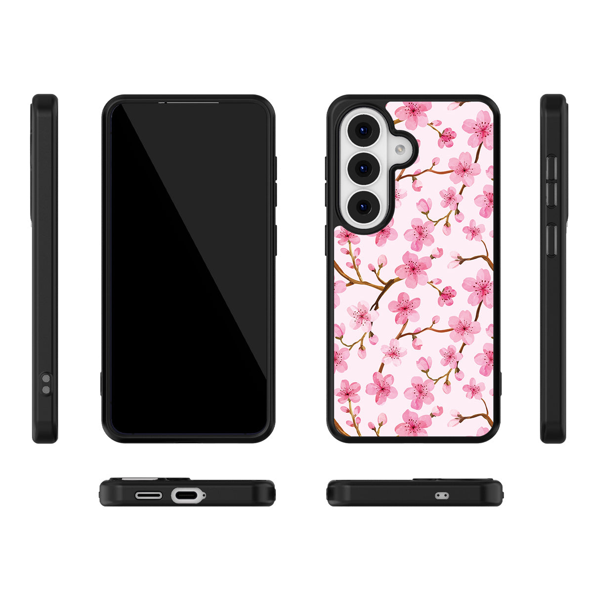 Cherry Blossom Samsung Galaxy S26 Plus case – multi-angle view