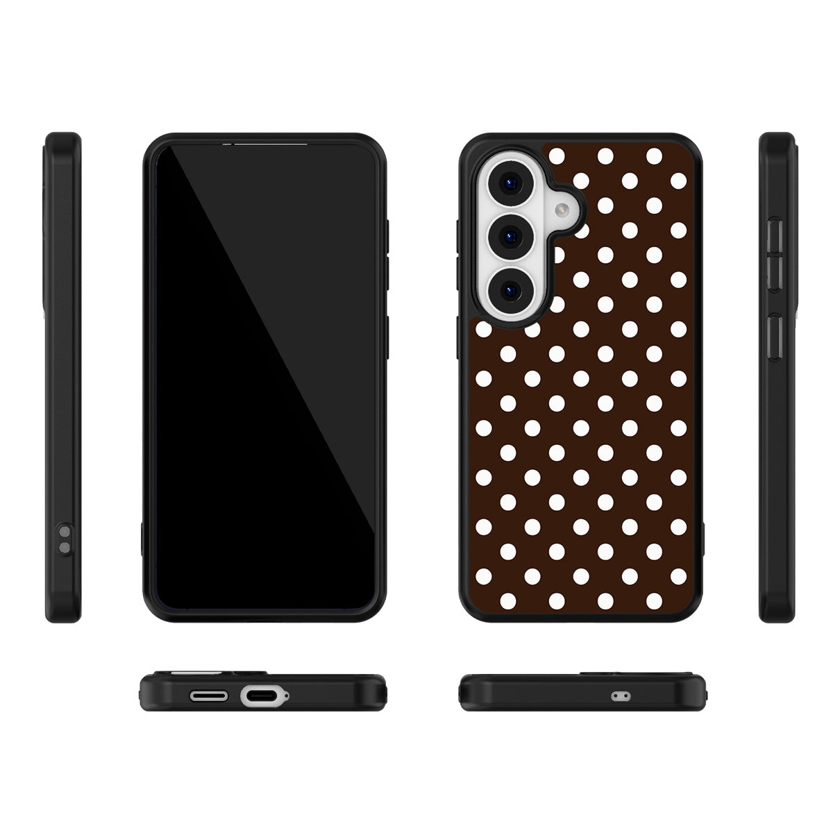 Cocoa Confetti Samsung Galaxy S26 case – multi-angle view