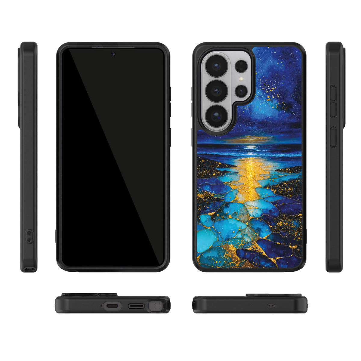 Cosmic Seascape Samsung Galaxy S26 Ultra case – multi-angle view